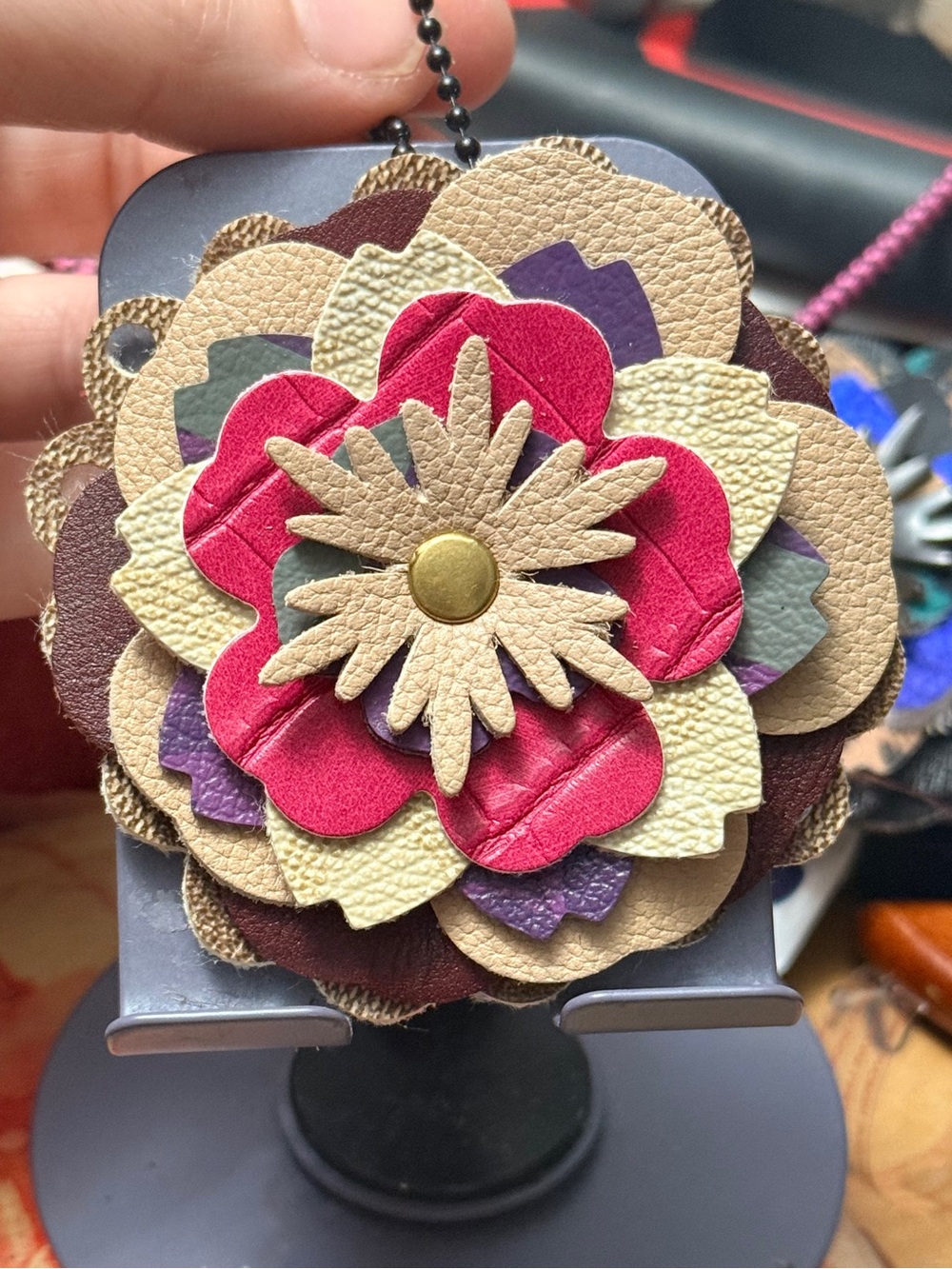 Handmade Floral Bag Charm